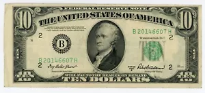 Usa-Federal Reserve note . P-439a(fr-1963B) . 10 Dollar . 1950B . Choice*VF-XF* - Picture 1 of 2