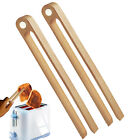 Magnetic Bamboo Heat Resistant Bread Reusable Toaster Tongs For Cooking