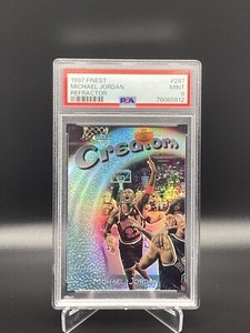1997-98 Topps Finest Creators Silver Refractor #287 Michael Jordan  /1090 PSA 9