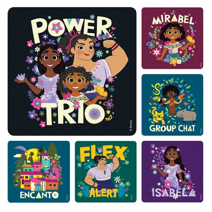 SANDYLION 25 Encanto Stickers, 2.5" x 2.5" each