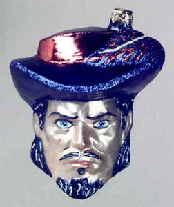 Adornos de cuna de vidrio Slavic Treasures Virginia Cavaliers-Head - en caja 1248222 - Imagen 1 de 1