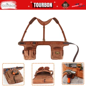 Framer Tools Rig Cintura Borsa Falegname Imbracatura Pack Trapano Organizzatore Sacchetto-TOURBON - Foto 1 di 24