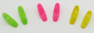 3 Paar 1970 Barbie Mattel gelb Japan rosa Taiwan grün High Heels (E25) - Bild 1 von 3
