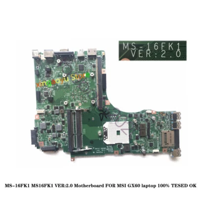 For MSI GX60 laptop AMD Motherboard MS-16FK1 MS16FK1 VER:2.0 Test Free shipping - Image 1 of 3