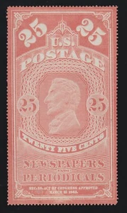 US PR3 25c Newspaper & Periodicals Unused VF NG SCV $400 - Picture 1 of 2