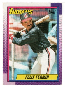 Felix Fermin - Cleveland - MLB - 1990 Topps Baseball # 722 MT - Picture 1 of 1