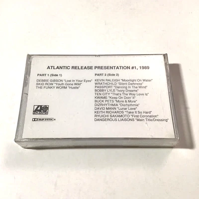 Various - Atlantic Release Presentation #1 (Cassette 1989) Sealed Promo Skid Row - Image 1 of 4