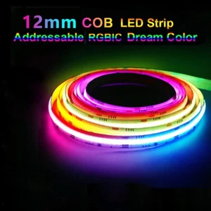 Dream Color COB LED Strip 720LEDs/M Smart App Control For Home Indoor Decor - Picture 1 of 11