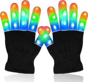 Gifts for 4 5 6 7 8 9 Year Old, LED Gloves Birthday Gifts for Boys Girls Age 3-1 - Picture 1 of 12