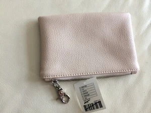 Urban Outfitters Beige Polyurethane Organizer Case Wallet Card Holder w/clip - Picture 1 of 6