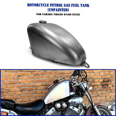 Tanque de combustible de gasolina 12L hecho a mano para motocicleta para Yamaha Virago XV400 XV535 hecho a mano ZO Foto 1 de 4