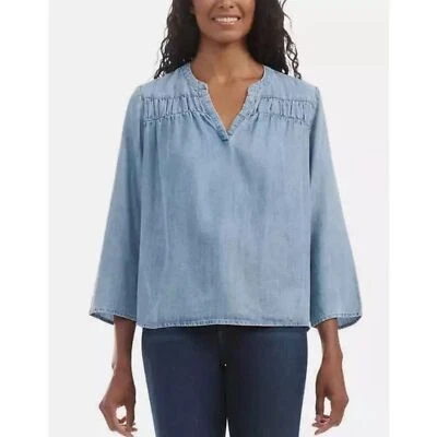 SPLENDID V-Neck Long Sleeve Blouse SIZE M - Image 1 of 4
