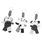 Baby Hanging Rattle Toys Black And White Stripe Stroller Plush Wind Chimes T_ss