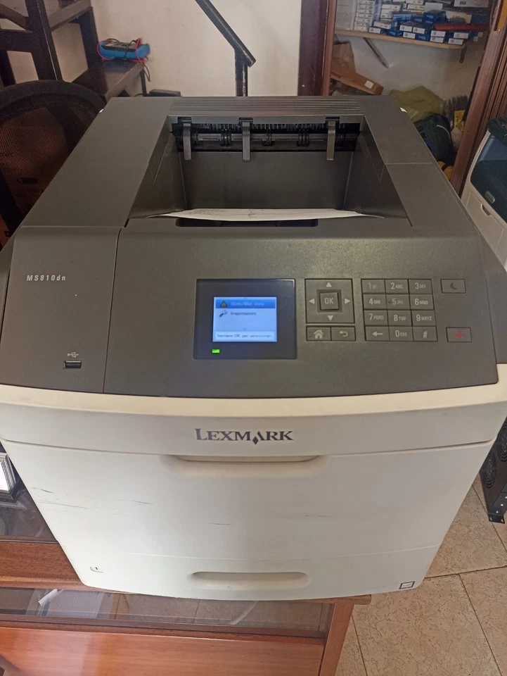Stampante Lexmark MS810 usata seminuova + tamburo + toner - Immagine 1 di 3