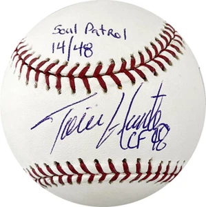 Twins Soul Patrol Torii Hunter, Jacque Jones & Shannon Stewart Signed Baseball - Picture 1 of 3