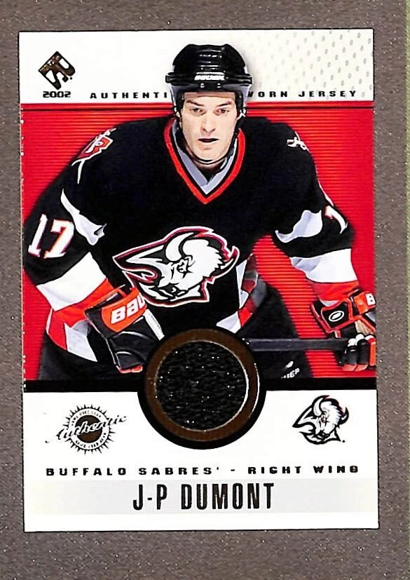 2002 Upper Deck SP Authentic Jersey #10 JP Dumont - Image 1 of 3