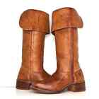 Frye Campus Saddle Brown OTK Pull On Square Toe Boots Women’s 9 Shoes