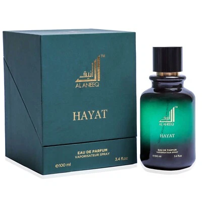 Hayat Eau de Parfum by Al Aneeq Premium Woody Musk Unisex Arabian Perfume 100ml
