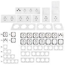 Mc Power Flair Komfort Schalter und Steckdosen Set 23-Teilig - Weiß (1534898)