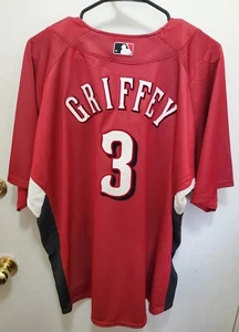 Maglietta pratica di battuta Ken Griffey Jr. 2007 Cincinnati Reds Mitchell & Ness XL! - Foto 1 di 11