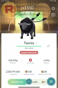 Paldean Tauros Combat Form Go Reg or 1M FAST TRADE - Imagen 1 de 2
