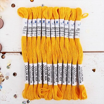 Box of 12 Premium Cotton Embroidery Floss in 50 Colors - Hand Embroidery Thread - Image 1 of 4