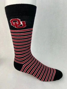 Calcetines de vestir Oklahoma Sooners crew granates talla única se adaptan a la mayoría - Imagen 1 de 1