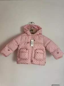 Bonton Baby X Balabala Girls Puffer Padded Jacket Coat French Parisian RRP £196 - Picture 1 of 16