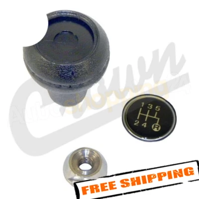 Crown 3241073K Shift Knob Kit for 1984-1986 Jeep Cherokee XJ w/ T5 Transmission - Image 1 of 2