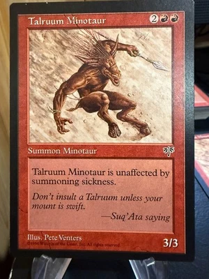 MTG Magic the Gathering Mirage Talruum Minotaur - Image 1 of 2
