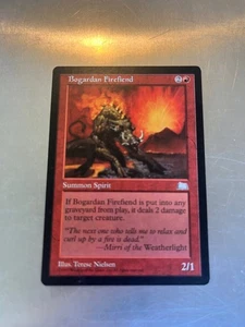 Bogardan Firefiend Weatherlight Vintage Magic Cards LP COMBINED SHIPPING - Picture 1 of 2