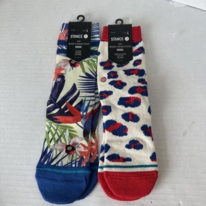 Youth Large Size 3-5.5 STANCE WADE COLLECTION Casual Mid Cushion 2 Pairs NWT - Picture 1 of 10
