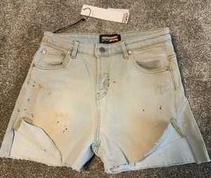 Represent Distressed Denim Shorts Size 27” Waist New With Tags - Picture 1 of 10