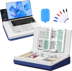 Escritorio de regazo con cojín de almacenamiento - Escritorio portátil lavable para computadora portátil - Imagen 1 de 12