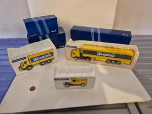 Corgi Classics Weetabix Truck Bundle, Volvo Lorry Ford Cargo, Leyland Van, BNIB - Picture 1 of 6