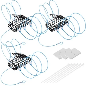 Crab Traps with Galvanized Steel Mesh with 6 Blue Loops 3PCS for Dungeness, R... - Bild 1 von 7