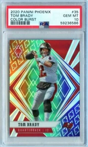2020 Panini Phoenix TOM BRADY Color Burst PSA 10 POP 13 - Picture 1 of 7
