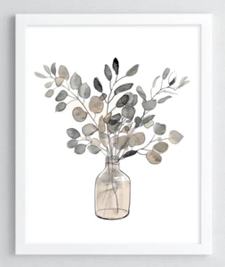 Floral Kunstdruck, Minimalistisch Floral Botanical Natur Wandbild Dekor Druck #54 - Bild 1 von 2