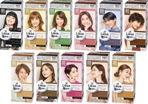 NEW! KAO LIESE Foam Hair Color 40ml+60ml+8g - Picture 1 of 26