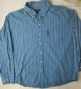US Polo Assn Langarmhemd mit Knopfleiste XXL blau kariert B3-46 - Bild 1 von 5