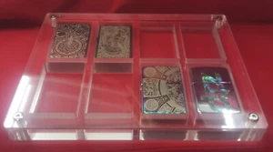 5x 8 Spaces Acrylic Display Frame Case Storage Box For Zippo Dunhill all Lighter - Picture 1 of 15
