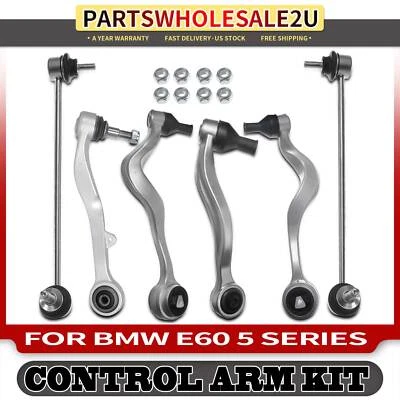 Kit de enlace de barra estabilizadora brazo de control inferior delantero 6 piezas para BMW 525i 530i 545i 550i sedán Foto 1 de 4
