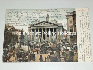 Pos 109) Postkarte – London/Royal Exchange – 2.9.1903 – 2 Briefmarken Half Penny - Picture 1 of 2