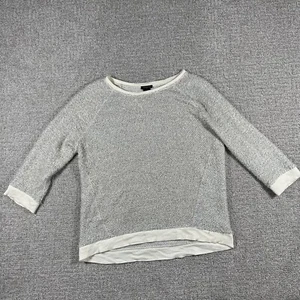 Ann Taylor Loft Sweater Extra Small Ivory 3/4 Arm Metallic Pullover Damen - Bild 1 von 12
