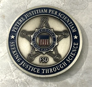 Authentische seltene US SECRET SERVICE Forensic Services Division Challenge Münze - Bild 1 von 11