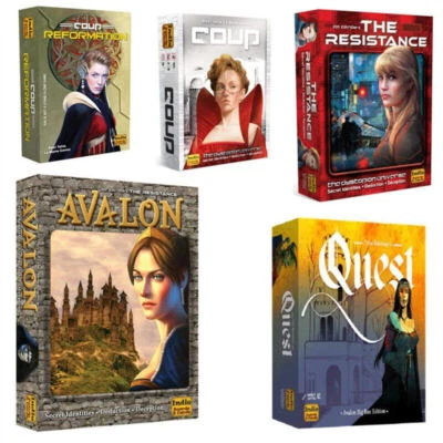 Tavole e Carte Indie - La Resistenza AVALON Gioco da Tavolo - ITALIANO-NUOVO+in Foil - Immagine 1 di 4