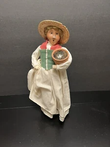 Byers Choice Caroler Colonial Williamsburg Woman 2004 mit Topfpflanze 13" *Mangel* - Bild 1 von 12