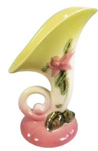 Rumpf Kunstkeramik Füllhorn Vase Wald Wildblume W2 5 1/2" glänzend Vintage  - Bild 1 von 13