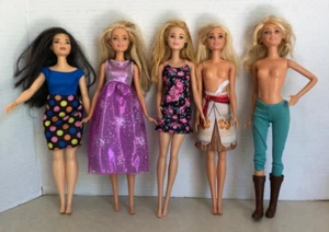 Lot of 5 Barbie Dolls 2013-2015 - Picture 1 of 4