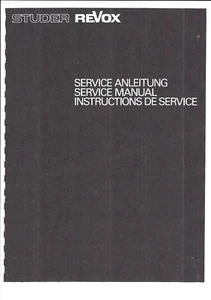 Revox A 700 service manual mehrsprachig  Copy - Picture 1 of 1